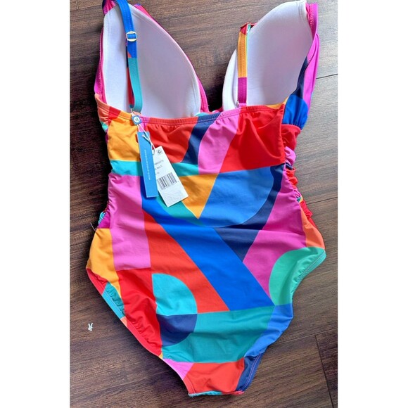 Bleu by Rod Beattie Women's Molded-Cup One-Piece Swimsuit Multicolor Size 10 - Picture 7 of 9